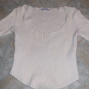 zara distressed top